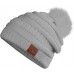 Bluetooth Beanie for Women, Deegotech Women Winter Hat, Gift for Women Girls Mom, Bluetooth 5.0 Wireless Headphones Beanie, Pompom Knit Beanie Hat Warm Ski Cap-Black